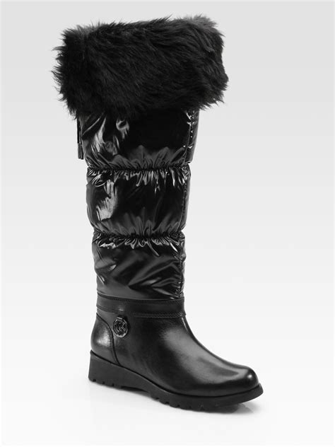 michael kors winter boots women|michael kors thigh high boots.